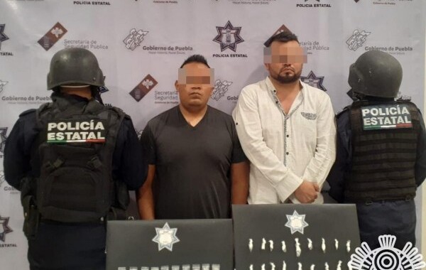 Policía Estatal detiene a presuntos narcomenudistas en Tehuacán