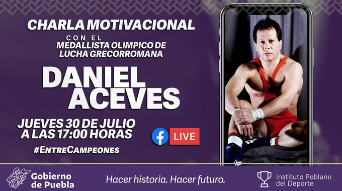 Charla motivacional “Entre Campeones” impartida por Daniel Aceves, luchador olímpico