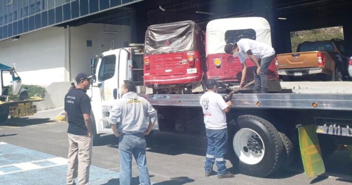 Detiene SMT cuatro mototaxis en Miahuatlán