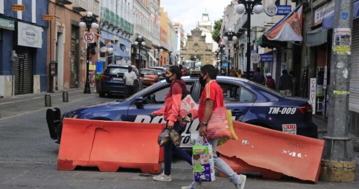 Reabren calles del Centro Histórico de Puebla