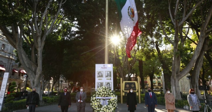 Ayuntamiento de Puebla conmemoran Aniversario del Inicio de la Revolución Mexicana