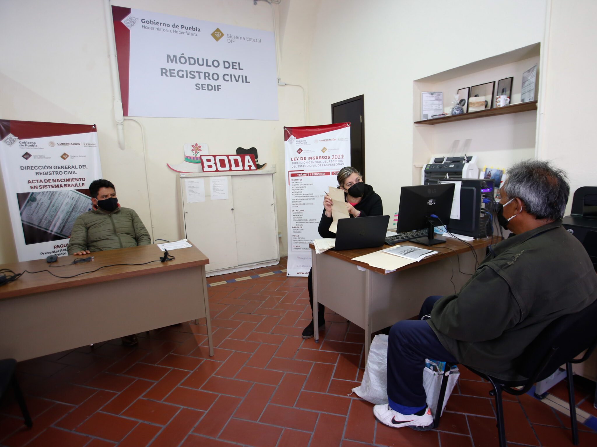 Módulo de Registro Civil del SEDIF mantiene servicios El