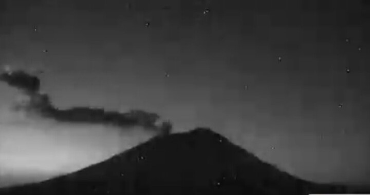 Popocatépetl registra tres explosiones y 27 exhalaciones