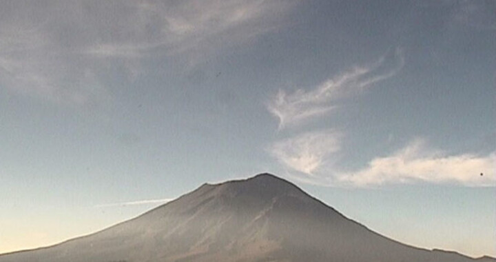 Volcán Popocatépetl permanece en Amarillo Fase 2