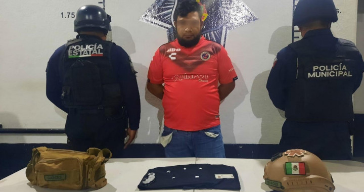 Detienen a presunto narcovendedor en Atlixco