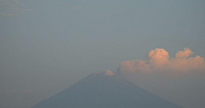 Popocatépetl registra 1 sismo volcanotectónico y 417 minutos de tremor