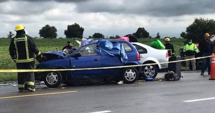 Choque en la autopista Amozoc-Perote ocasiona siete muertos