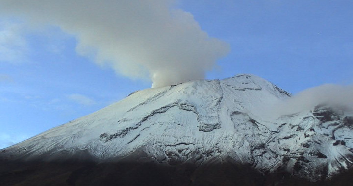 56 exhalaciones y un sismo volcanotectónico, reporta Popocatépetl