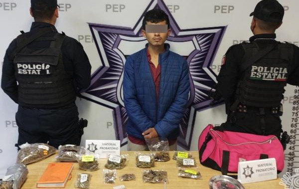 Capturan a presunto distribuidor de droga en el sur de Puebla