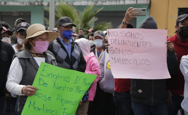 Detienen a manifestante de Quecholac que exigía liberar a su alcalde