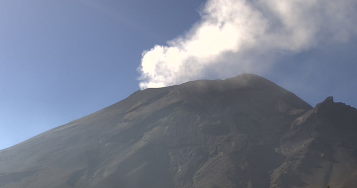 Reporta Popocatépetl 11 exhalaciones y un sismo volcanotectónico