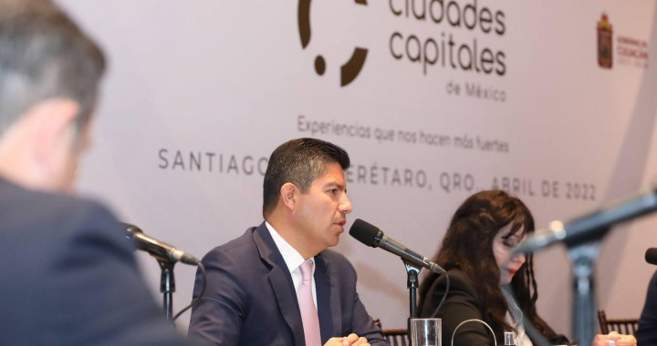 Eduardo Rivera participa en primera plenaria de Ciudades Capitales