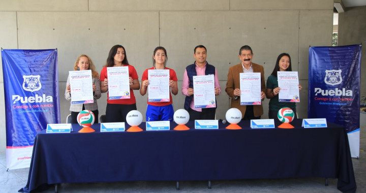 Torneo Municipal de Voleibol y cachibol en los barrios de Puebla