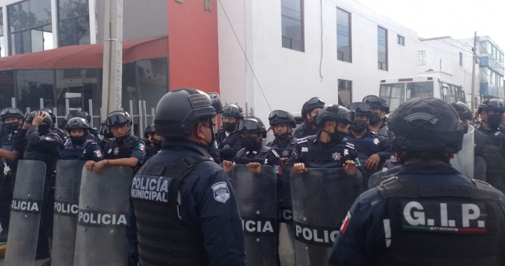 POLICÍA MUNICIPAL CON EL APOYO DEL GOBIERNO DEL ESTADO IMPLEMENTÓ UN OPERATIVO ESPECIAL EN LA 46 PONIENTE
