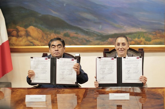 CDMX y Puebla firman convenio en materia de seguridad pública