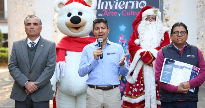 Presentan las actividades culturales por la época navideña en Puebla capital