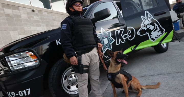 Con 10 elementos caninos, se fortalece la seguridad de Puebla capital: Eduardo Rivera