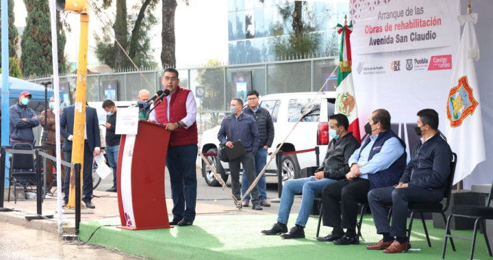 Proyecto de mejora de la movilidad y seguridad vial en la avenida San Claudio en Puebla