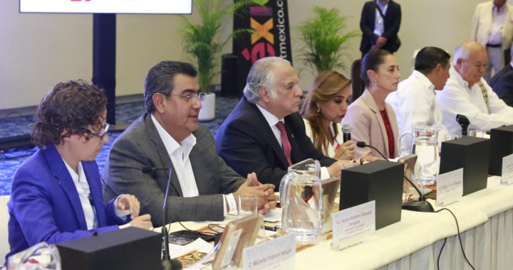 Sergio Salomón Céspedes promueve a Puebla en el “Tianguis Turístico 2023”