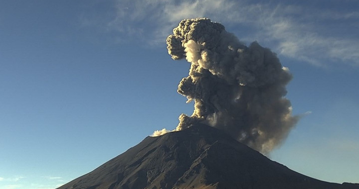 Reporte de actividad del volcán Popocatépetl del 28 de mayo de 2023