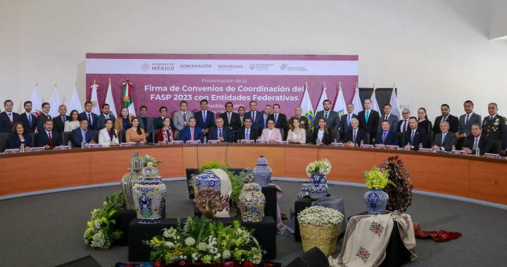 Estado y federación fortalecen la seguridad de Puebla