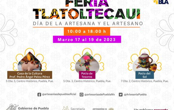 Realizará Cultura la Feria Artesanal “Tlatoltecaui”