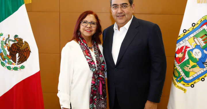 Sergio Salomón se reunió con Leticia Ramírez, titular de la SEP federal