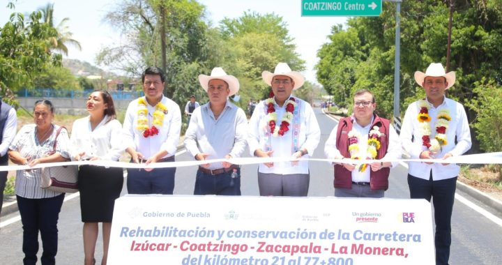 Impulsa Sergio Salomón desarrollo en la Mixteca: Inaugura obras carreteras por más de 135 MDP