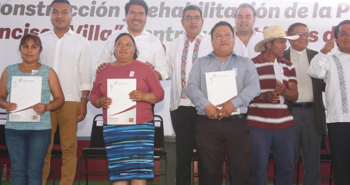 Mejora gobierno de Sergio Salomón infraestructura educativa en municipio de Juan C. Bonilla
