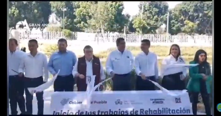 Sergio Salomón Céspedes y Eduardo Rivera anuncian remodelación del Paseo de los Gigantes