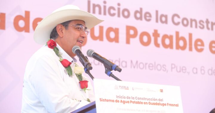 Con sistema de agua potable, gobierno estatal eleva calidad de vida en Cañada Morelos