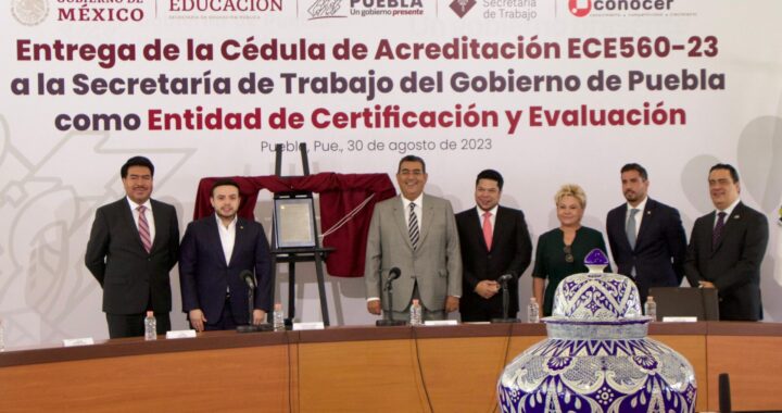 Genera gobierno estatal condiciones para que Puebla cuente con la mano de obra mejor calificada
