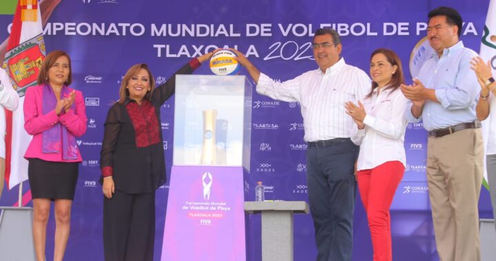 Coadyuvan Puebla y Tlaxcala para promover el deporte; presiden gobernadores “Trophy Tour” campeonato de voleibol