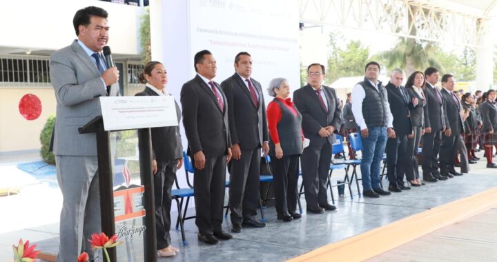 Impulsa Sergio Salomón mejora de la educación en Puebla: Javier Aquino