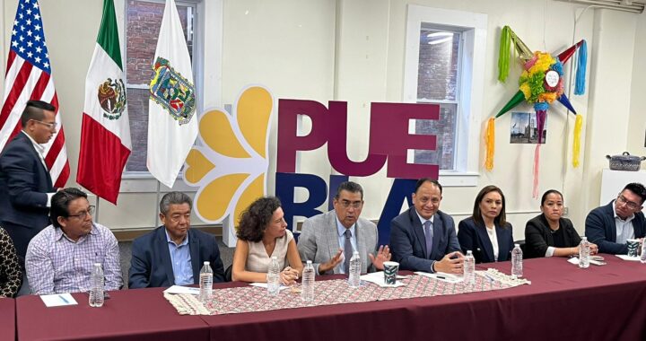 En EEUU, gobierno de Sergio Salomón promueve a Puebla como destino de inversiones