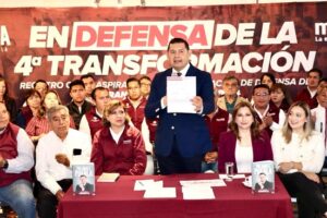 Alejandro Armenta se registra como aspirante a la gubernatura
