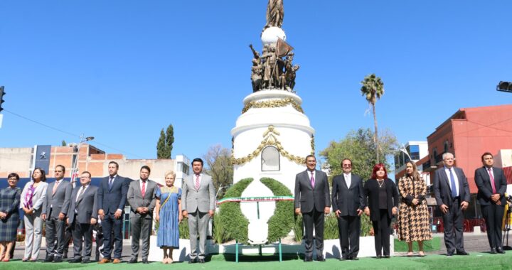 En ceremonia por consumación de Independencia de México, Sergio Salomón llama a fortalecer valores y unidad