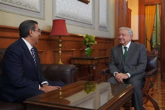 «Siempre es mejor para todos sumar esfuerzos», afirma presidente tras reunión con gobernadores de Durango y Puebla