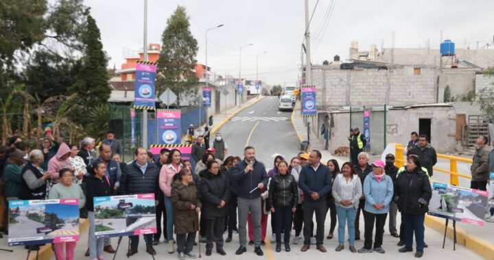 Inaugura gobierno puente vehicular en San Sebastián Aparicio