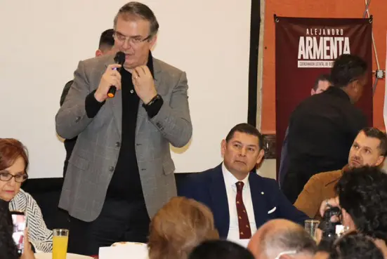 Marcelo Ebrard respalda a Alejandro Armenta en Puebla por la Defensa de la Cuarta Transformación