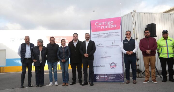 Firman Ayuntamiento y Agua de Puebla convenio para regular descargas residuales del rastro municipal