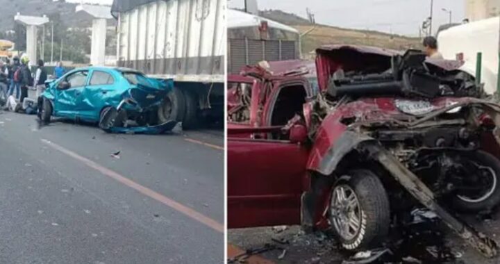 Reportan fuerte choque en autopista México- Puebla