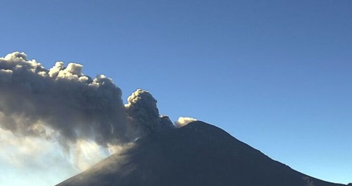 43 exhalaciones del Popocatépetl; calidad del aire no favorable