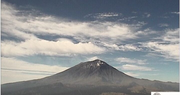 Reporta 72 exhalaciones el Popocatépetl; mejora calidad del aire