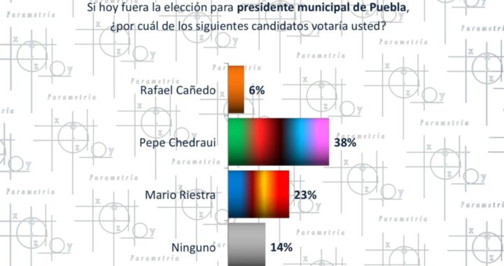 Lleva la delantera Chedraui en la carrera por la alcaldía por más de 15 puntos