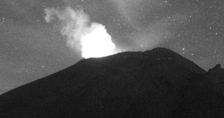 Sigue sin caída de ceniza el Popocatépetl