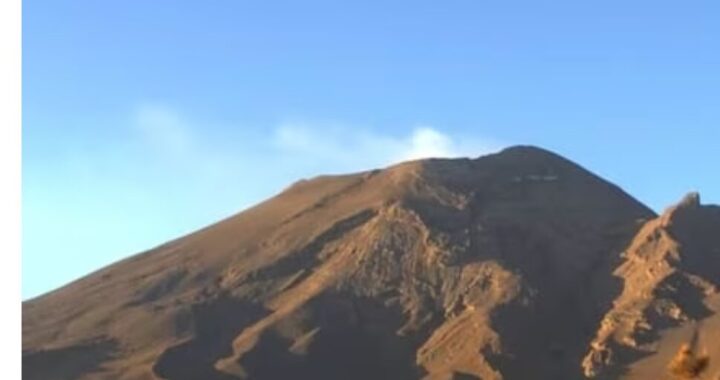 Baja actividad del Popocatépetl, sin caída de ceniza