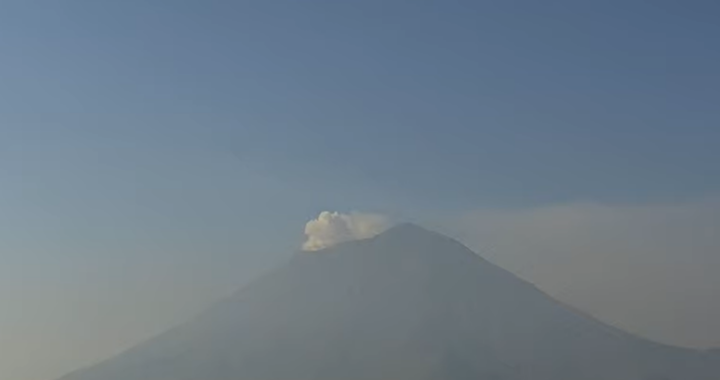 Popocatépetl en Fase Amarillo 2; calidad del aire con altibajos