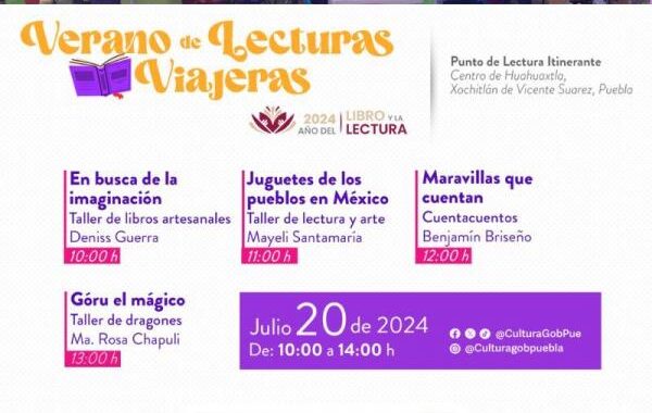 Traerá Puebla “Verano de Lecturas Viajeras” a municipios