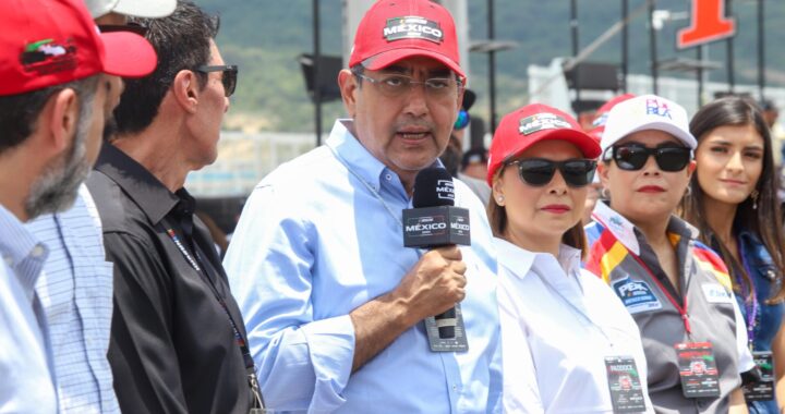 Preside Salomón banderazo de la Nascar México Series en el Autódromo “Miguel E. Abed”